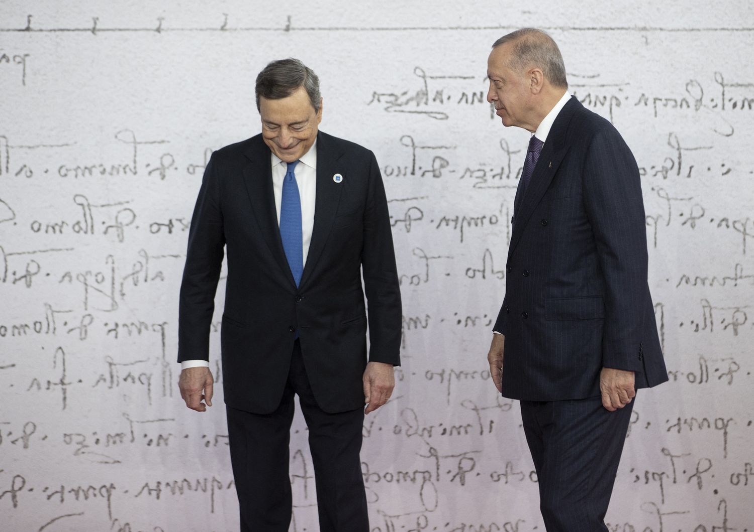 Mario Draghi e Recep Tayyp Erdogan