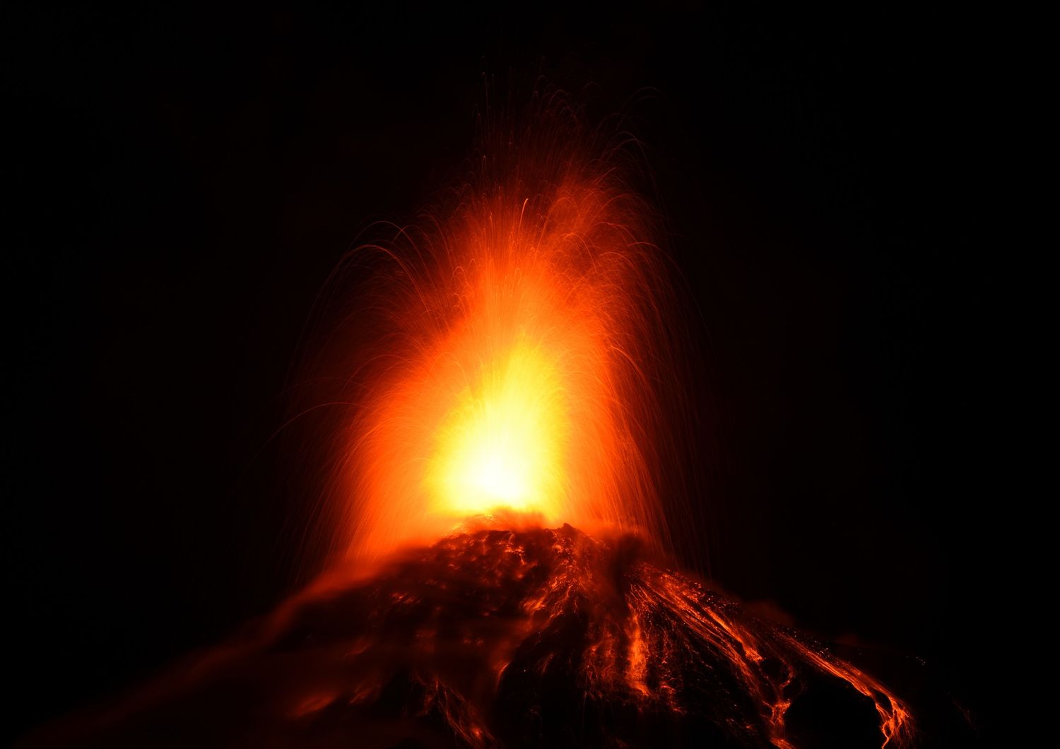 L'eruzione del vulcano Fuego del 3 giugno 2018