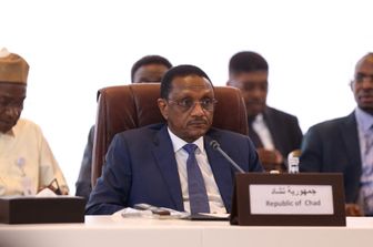 Il ministro degli Esteri del Ciad Mahamat Zene Cherif&nbsp;alla cerimonia di firma dell'intesa a Doha