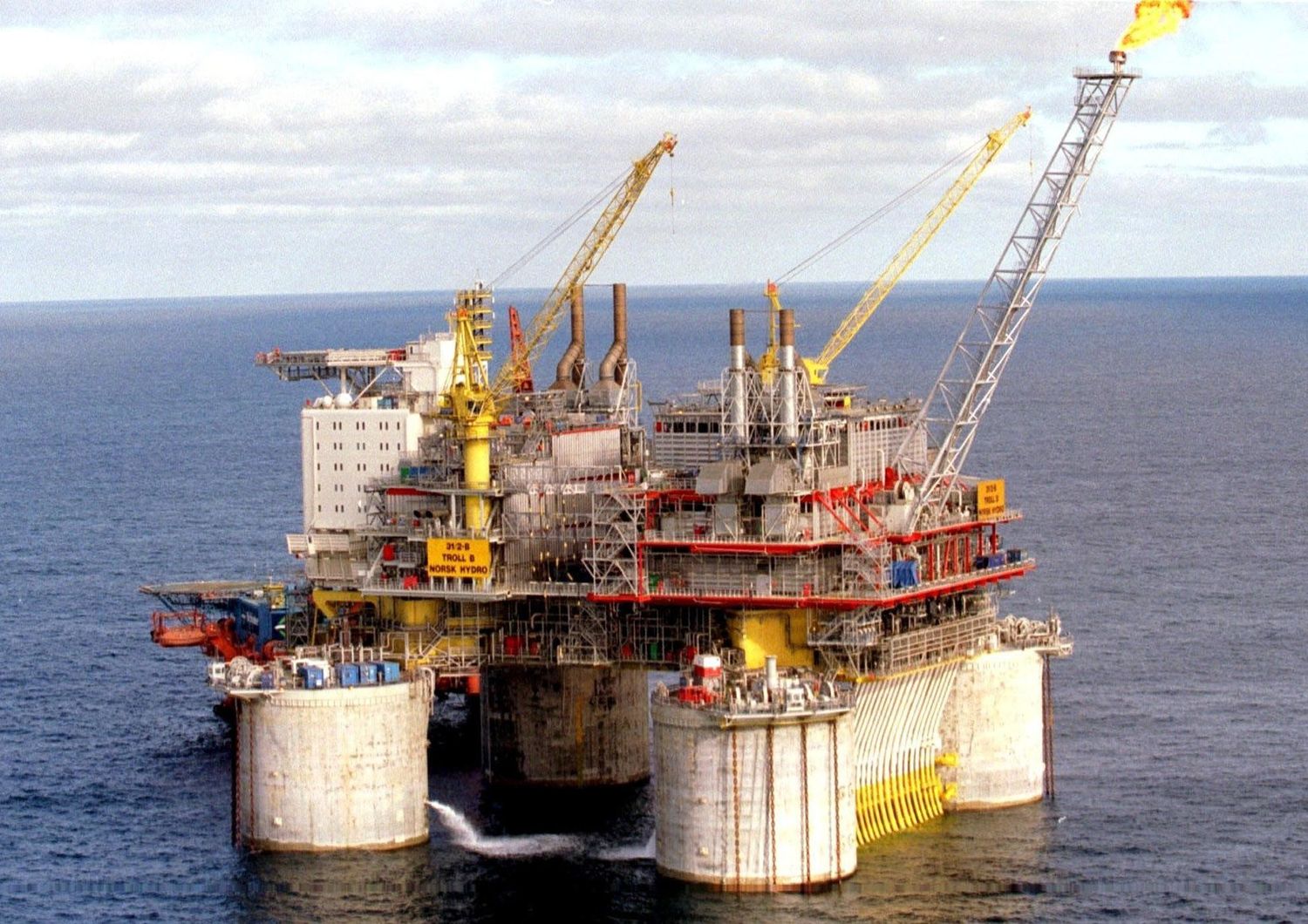 Piattaforma per l'estrazione del petrolio nel Mare del Nord&nbsp;