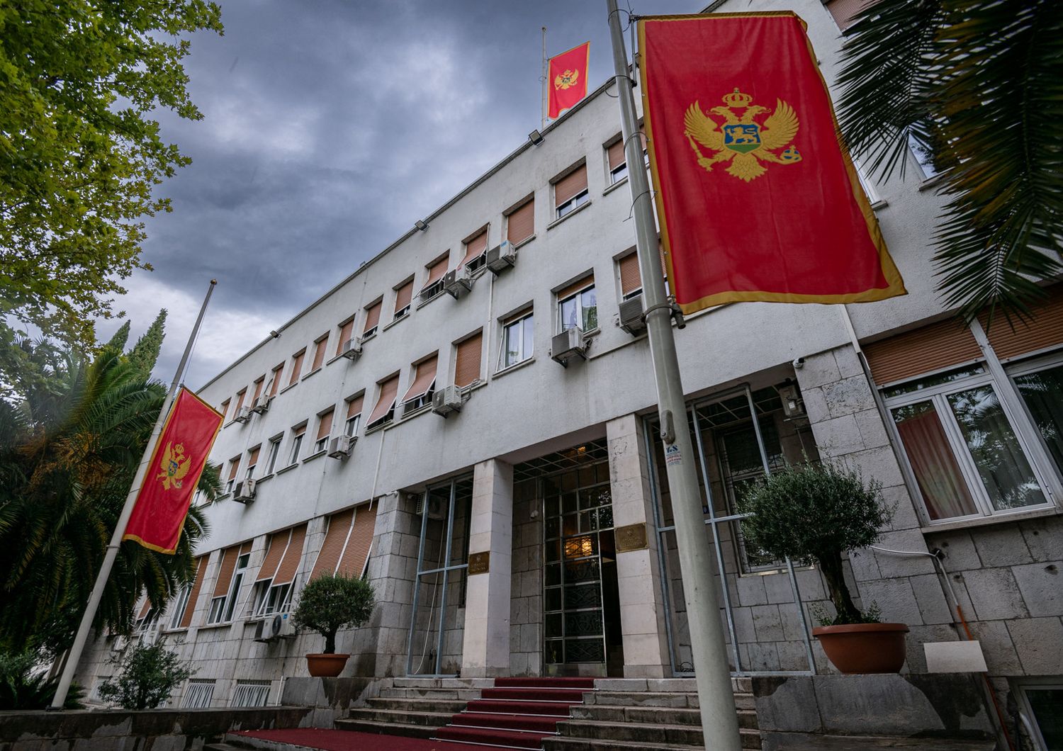 Sede del governo a Podgorica, Montenegro