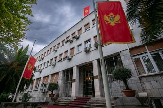 Sede del governo a Podgorica, Montenegro
