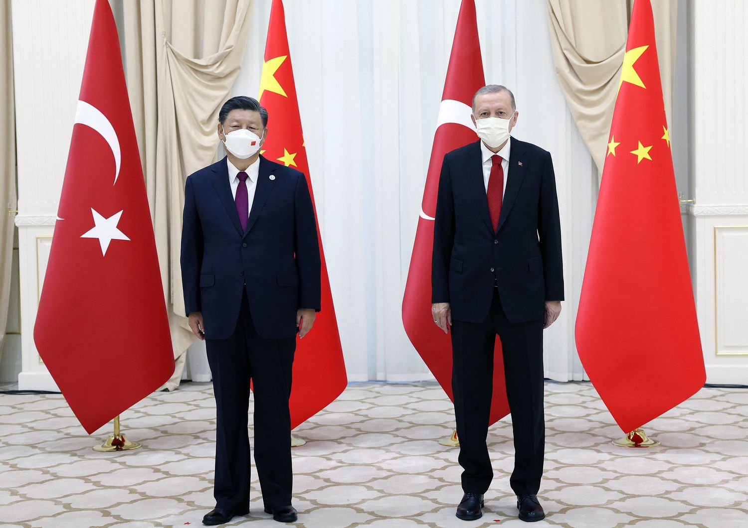 Xi Jinping&nbsp;e&nbsp;Recep Tayyip&nbsp;Erdogan