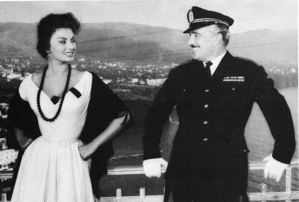 Sofia Loren e Vittorio De Sica&nbsp;