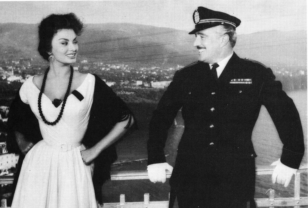 Sofia Loren e Vittorio De Sica&nbsp;