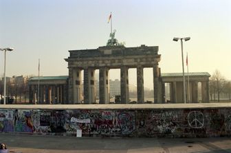 Il muro di Berlino nel 1989&nbsp;