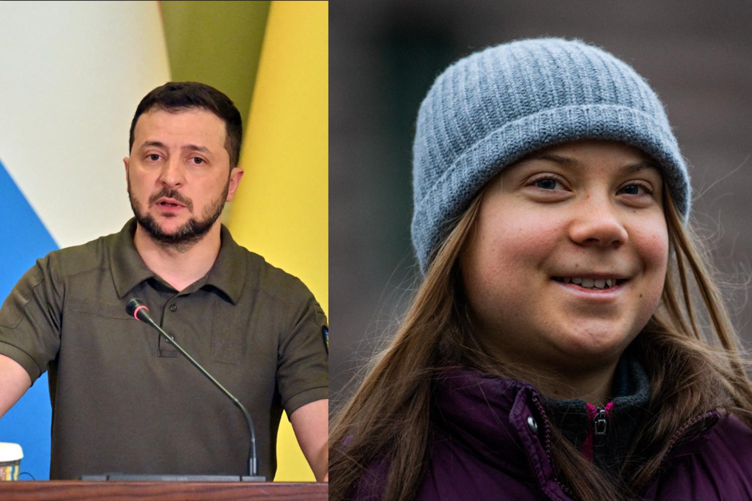 Zelensky e Greta&nbsp;