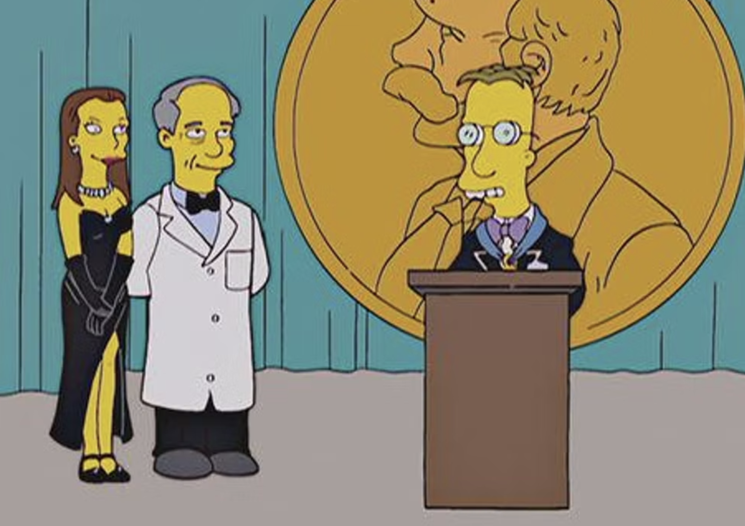 La scena dei Simpson in cui predissero il Nobel per l'Economia