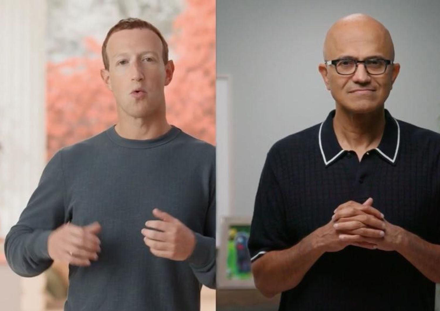 Mark Zuckerberg, Satya Nadella