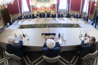 I leader del centrodestra a colloquio con il presidente Sergio Mattarella&nbsp;