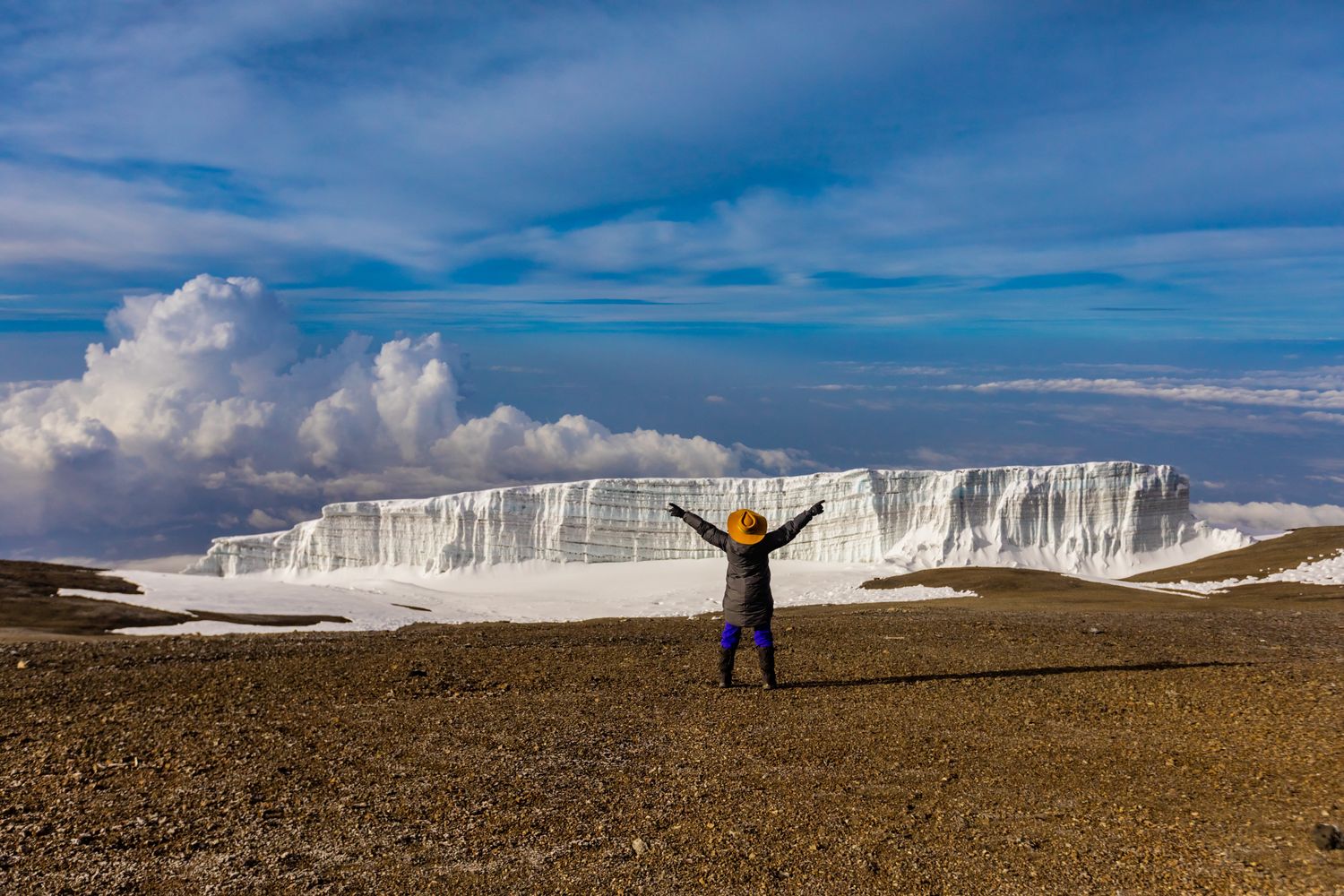 Il ghiacciaio sul Kilimanjaro, Tanzania&nbsp;