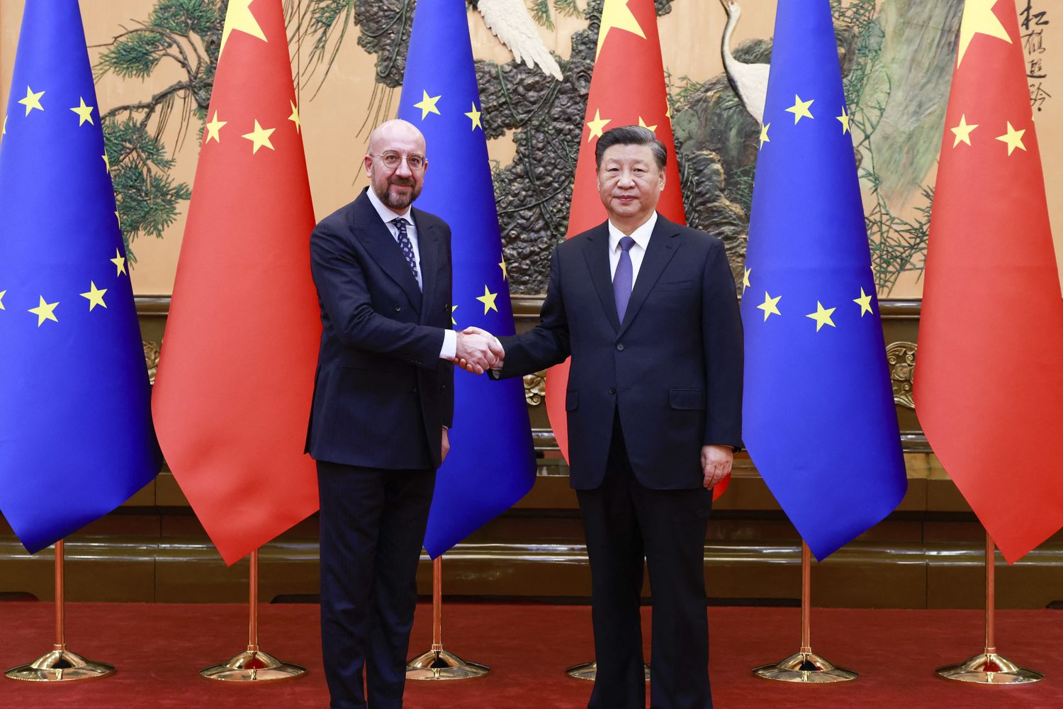 Charles Michel e Xi Jinping