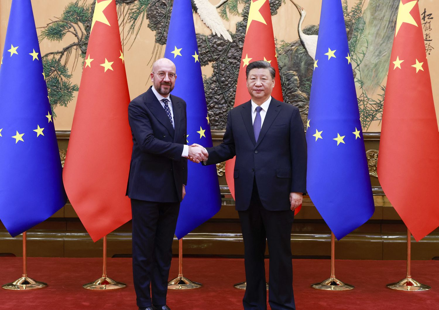 Charles Michel e Xi Jinping