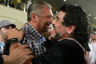 Con Diego Armando Maradona