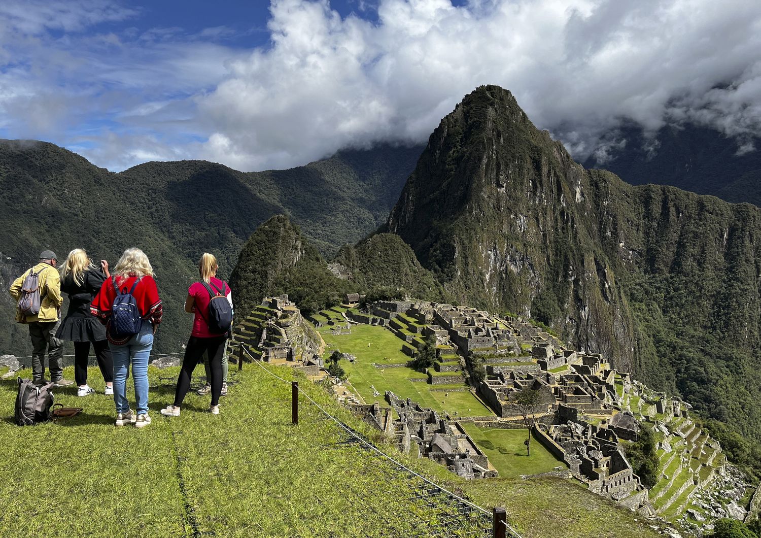 &nbsp;Turisti in visita a Machu Picchu