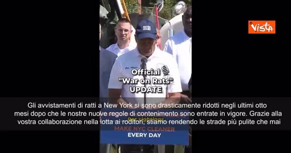 Guerra ai ratti a New York, il sindaco Eric Adams: In 8 mesi ...